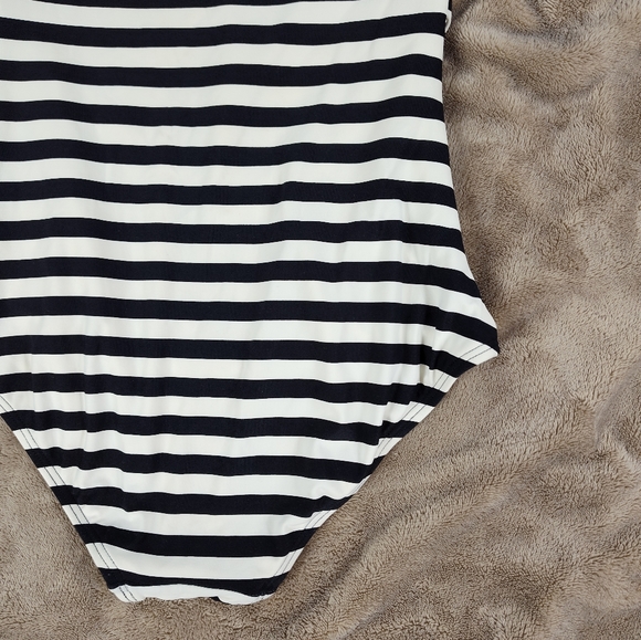 MICHAEL Michael Kors Black Striped Halter Swimsuit 8 - Picture 11 of 11